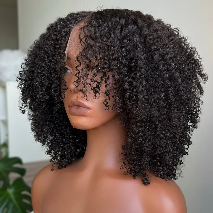 Afro Kinky Coily Layered Cut 7x5 Lace Pre-Everything Wear Go Glueless Wig