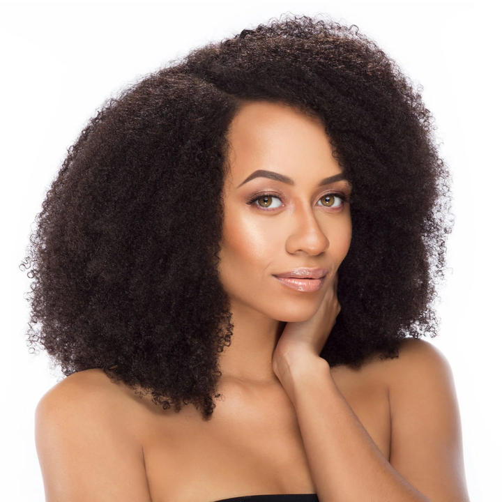 4x4/7x5 Lace Afro Curly Side Part Glueless Fluffy Wig 100% Human Hair