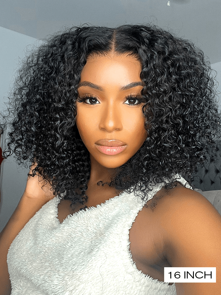 13x4 Pre-Max Pre-Cut Transparent/HD Lace Front Afro Curly Pre-Everything BoB Wig TianaHair