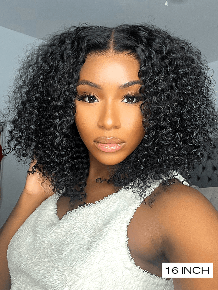13x4 Pre-Max Pre-Cut Transparent/HD Lace Front Afro Curly Pre-Everything BoB Wig TianaHair