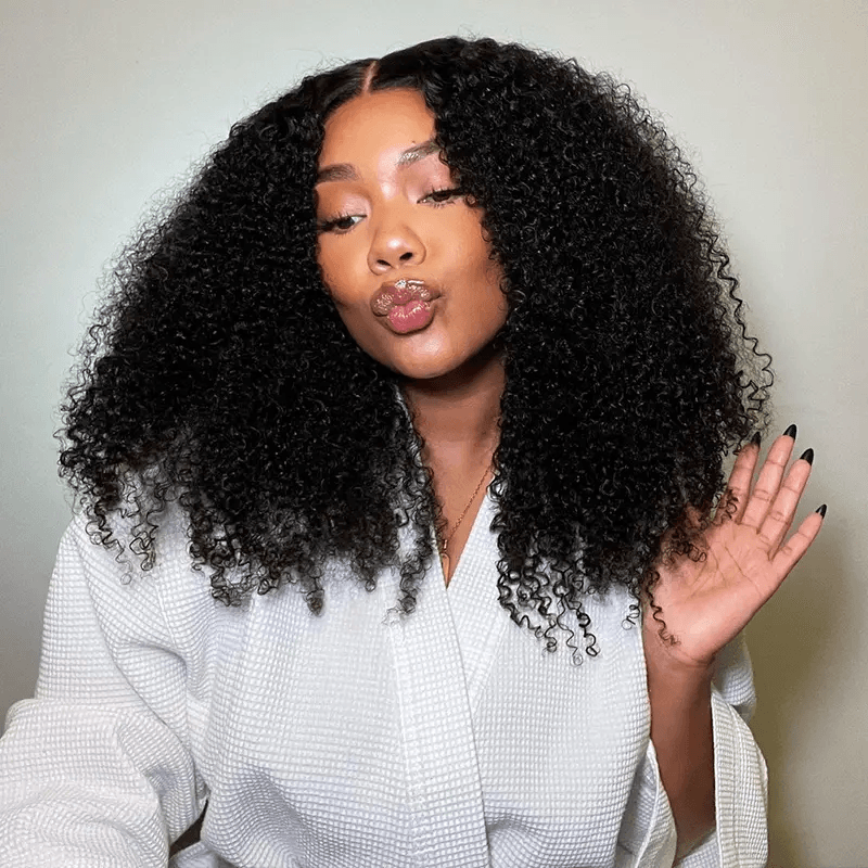 13x4 Pre-Max Pre-Cut Transparent/HD Lace Front Afro Curly Pre-Everything Wig TianaHair