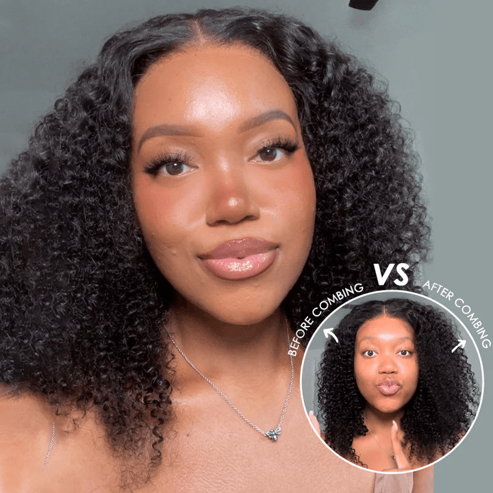 13x4 Pre-Max Pre-Cut Transparent/HD Lace Front Kinky Curly Pre-Everything Wig TianaHair