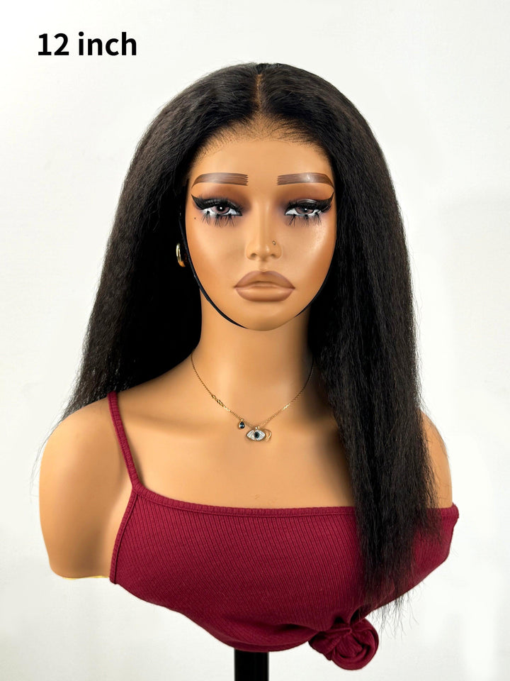 13x4 Pre-Max Pre-Cut Transparent/HD Lace Front Kinky Straight Pre-Everything Wig TianaHair
