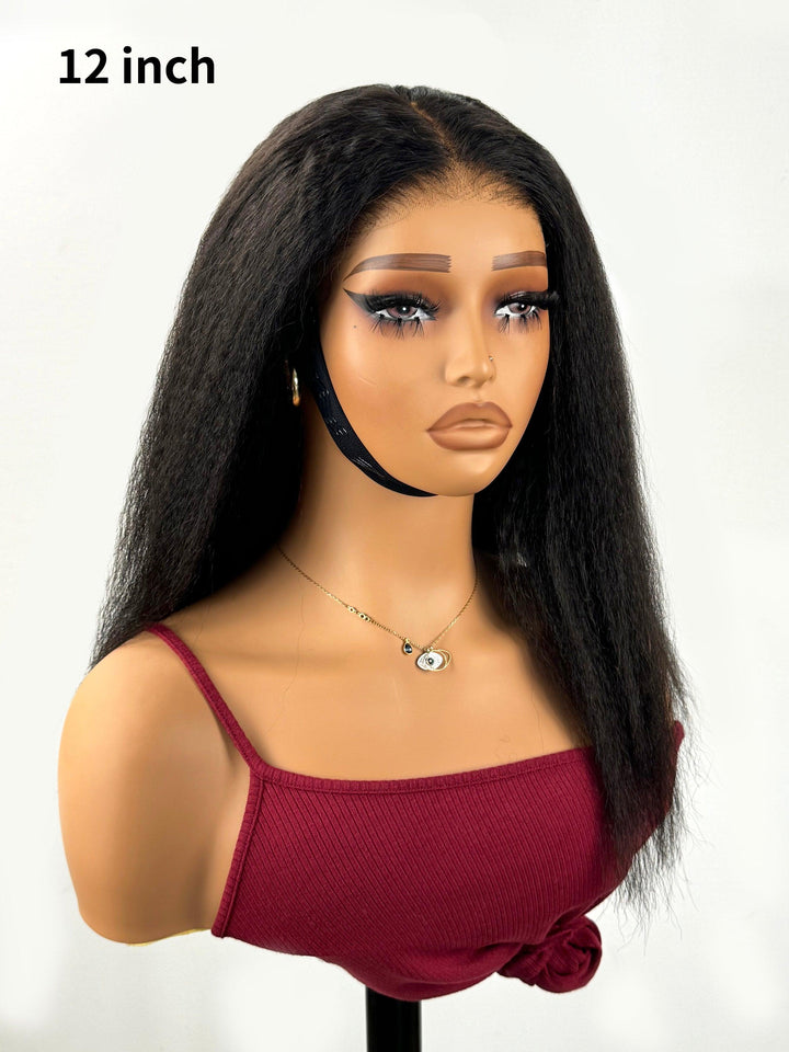 13x4 Pre-Max Pre-Cut Transparent/HD Lace Front Kinky Straight Pre-Everything Wig TianaHair