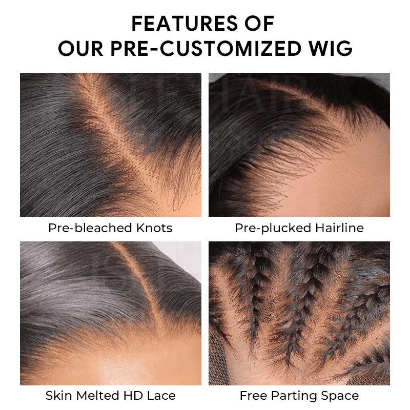 13x4 Pre-Max Pre-Cut Transparent/HD Lace Front Silky Straight Pre-Everything Wig TianaHair