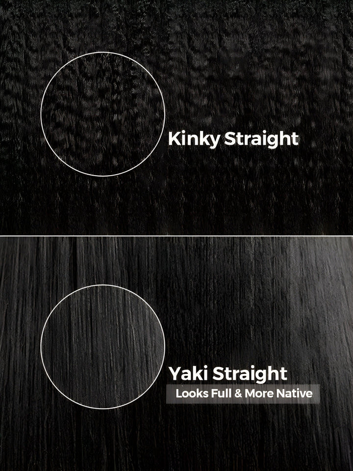 13x4 Pre-Max Pre-Cut Transparent/HD Lace Front Yaki Straight Pre-Everything Wig TianaHair