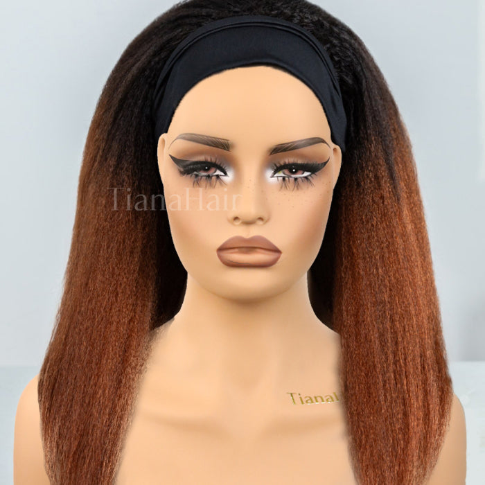 Perruque longue bouclée crépue sans colle sans dentelle 100 % cheveux humains