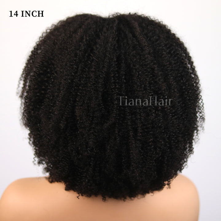 FlexCap Wear & Go Afro Kinky Curly 7x5 Pre-Everything & Transparent Lace Flexi-Fit Invisi Drawstring Cap Glueless Wig