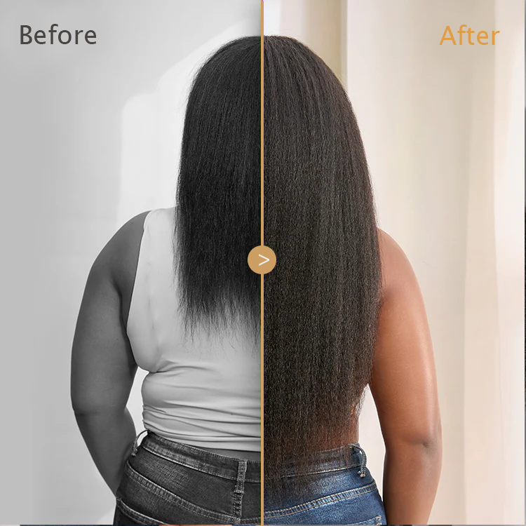 3 IN 1 HALF WIG Layer Cut Kinky Curly Half Wig Draw-strings Flip Over Wig