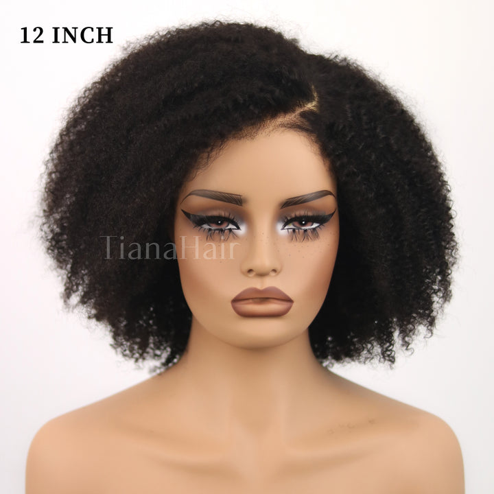 Afro Kinky Curly Ombre Mocha Highlights 4x4/7x5 Lace Pre-Everyhthing & Transparent Lace Wear Go Glueless Wig