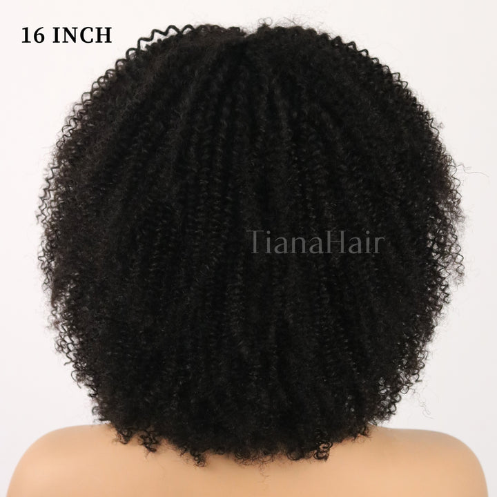 Afro Kinky Curly Ombre Mocha Highlights 4x4/7x5 Lace Pre-Everyhthing & Transparent Lace Wear Go Glueless Wig