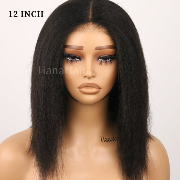 Kinky Straight 4x4/7x5 Transparent/HD Lace Wear Go Glueless Pre-everything Wig