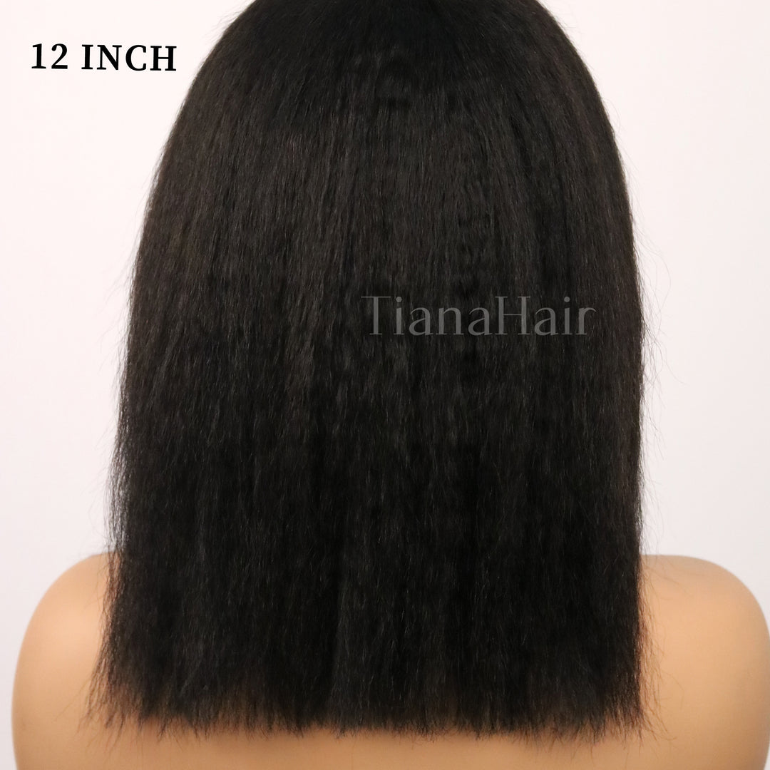 Kinky Straight 4x4/7x5 Transparent/HD Lace Wear Go Glueless Pre-everything Wig