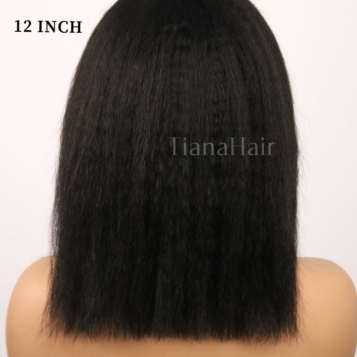 Kinky Straight 4x4/7x5 Transparent/HD Lace Wear Go Glueless Pre-everything Wig