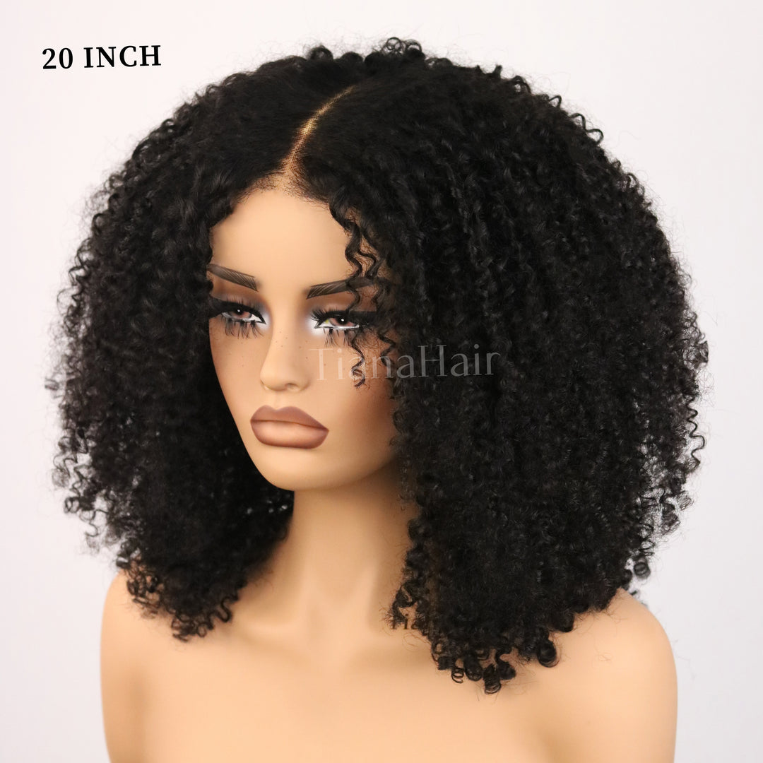 Afro Kinky Coily Layered Cut 7x5 Lace Pre-Everything Wear Go Glueless Wig
