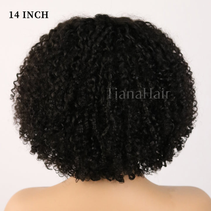 Finger Coily Curly 6x4 Transparent Lace Pre-everything Wear Go Glueless Wig