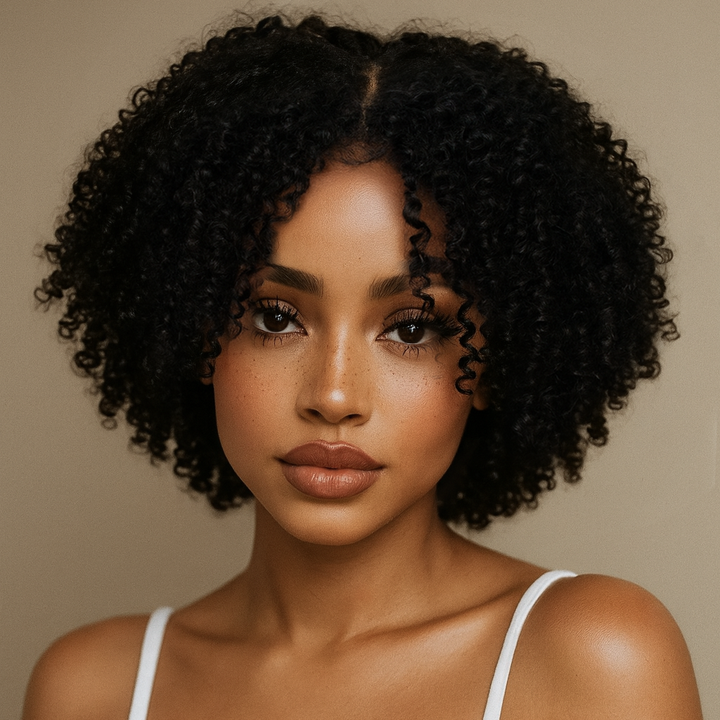 Afro Kinky Coily Layered Cut 7x5 Lace Pre-Everything Wear Go Glueless Wig