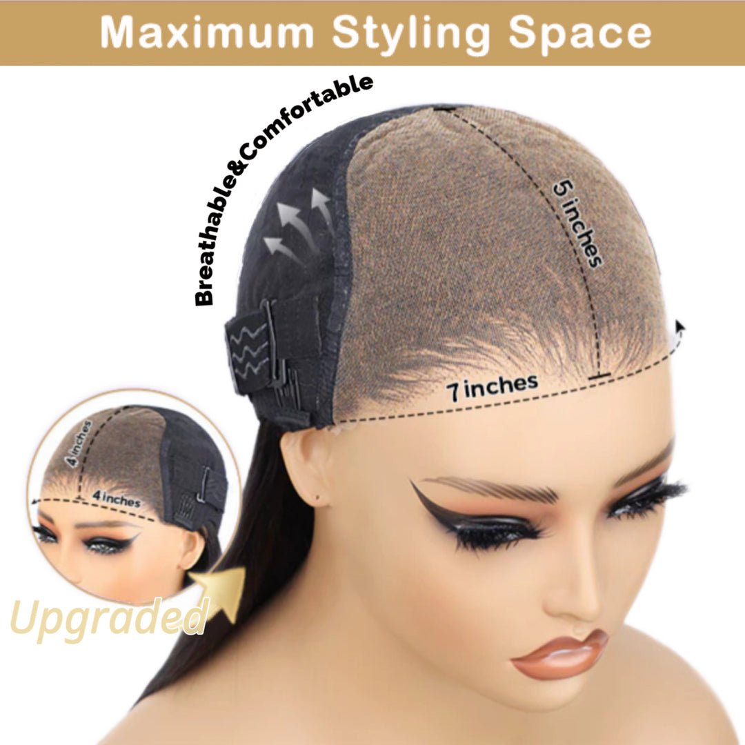 Loose Deep 7x5 Wear Go Glueless Transparent/HD Lace Wig With Pre Bleached Tiny Knots