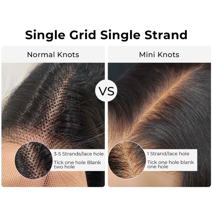 Blonde Highlight 4x4 Lace Loose Wave Wear And Go Glueless Wig with Bangs