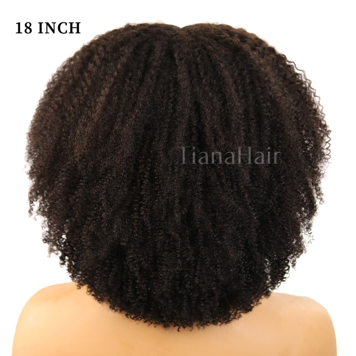 4x4/7x5 Lace Chestnut Muse Afro Coily Wig with Bangs Pre-Everything Wear Go Glueless Wig