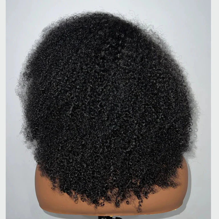4x4/7x5 Lace Afro Coily With 4C Kinky Edges Glueless Wig