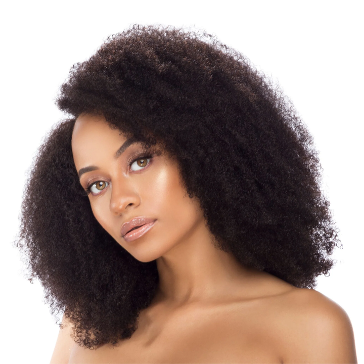 4x4/7x5 Lace Afro Curly Side Part Glueless Fluffy Wig 100% Human Hair