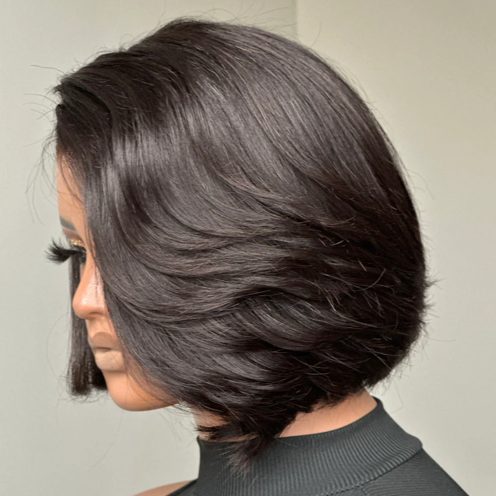 7x5 Realistic Lace Side Part Pre-Everything Wear Go Glueless Bob Wig