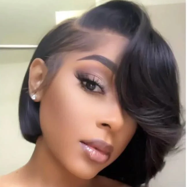 7x5 Realistic Lace Side Part Pre-Everything Wear Go Glueless Bob Wig