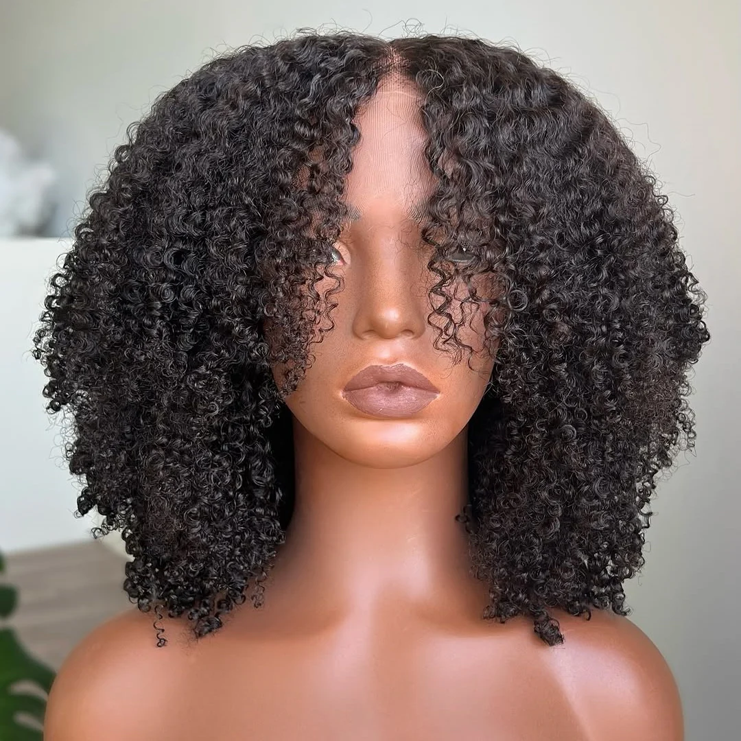 Afro Kinky Coily Layered Cut 7x5 Lace Pre-Everything Wear Go Glueless Wig