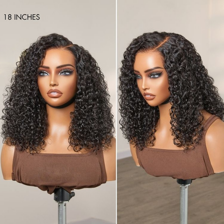 Afro Kinky Curly 6x4 Pre-Everything & Transparent Lace Wear Go Glueless Perücke