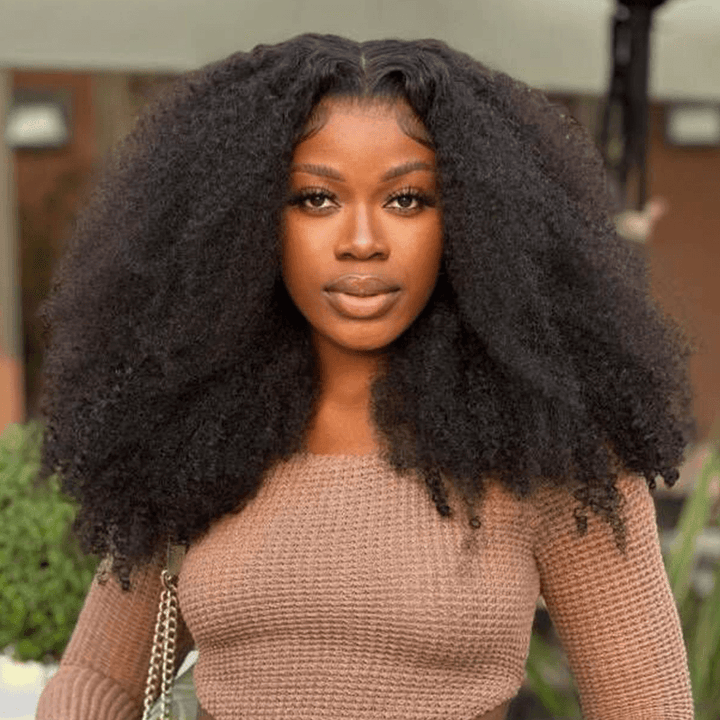 Afro Curly 6x4 Wear Go Pre-Everything Glueless Transparent/HD Lace Wig TianaHair