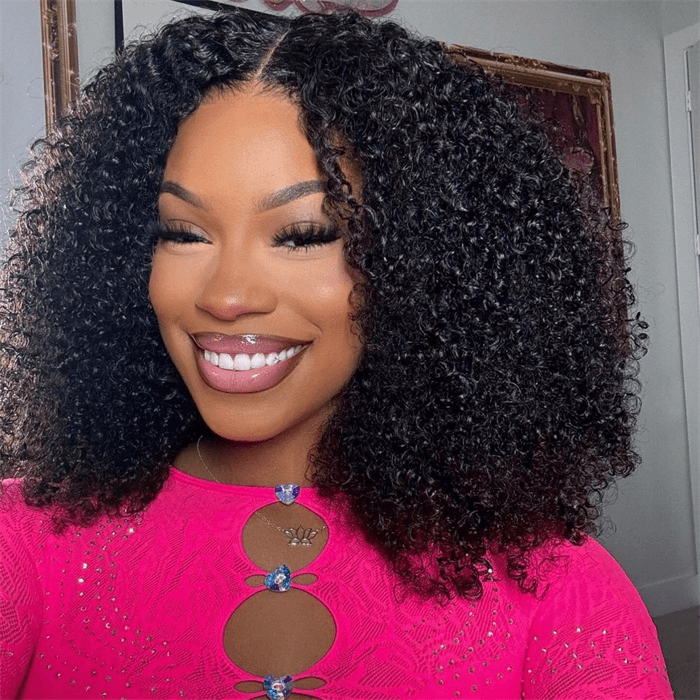Afro Curly 6x4 Wear Go Pre-Everything Glueless Transparent/HD Lace Wig TianaHair