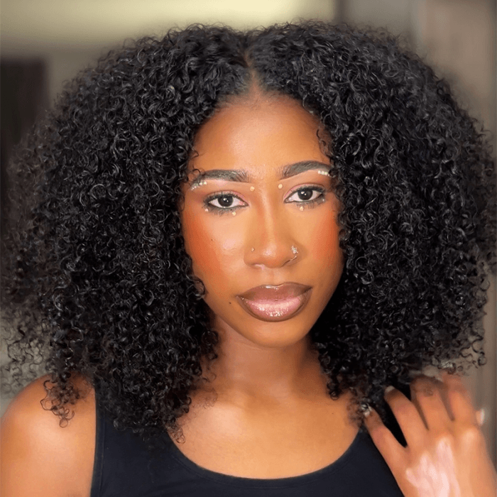 Afro Kinky Curly 6x4 Pre-Everything & Transparent Lace Wear Go Glueless Wig TianaHair