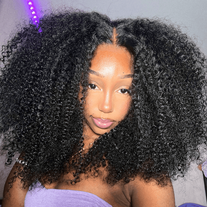 Afro Kinky Curly 6x4 Pre-Everything & Transparent Lace Wear Go Glueless Wig TianaHair