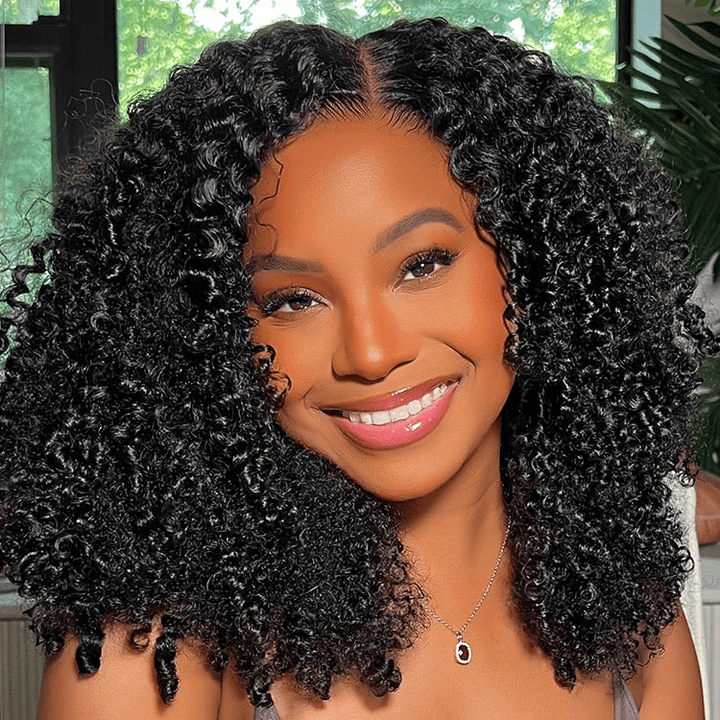 Afro Kinky Curly 6x4 Pre-Everything & Transparent Lace Wear Go Glueless Wig TianaHair