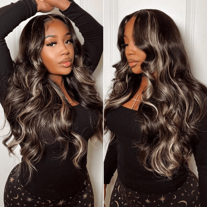 Blonde Highlights Body Wave Pre-Max 13x4 Lace Wear Go Glueless Wig TianaHair
