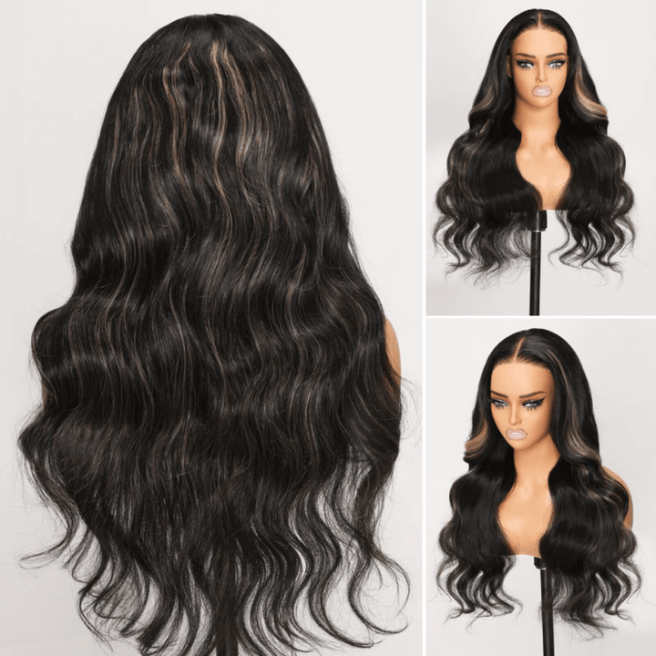 Blonde Highlights Body Wave Pre-Max 13x4 Lace Wear Go Glueless Wig TianaHair