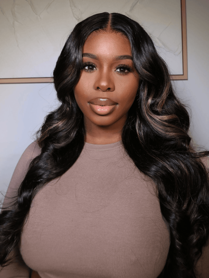 Blonde Highlights Body Wave Pre-Max 13x4 Lace Wear Go Glueless Wig TianaHair