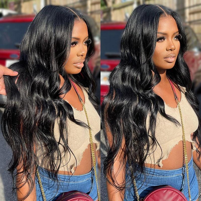 Body Wave 6x4 Wear Go Glueless Transparent/HD Lace Wig With Pre Bleached Tiny Knots TianaHair