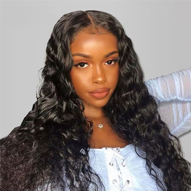 【Clearance Sale】13x6 Frontal Lace Deep Wave Wig 100% Human Hair TianaHair