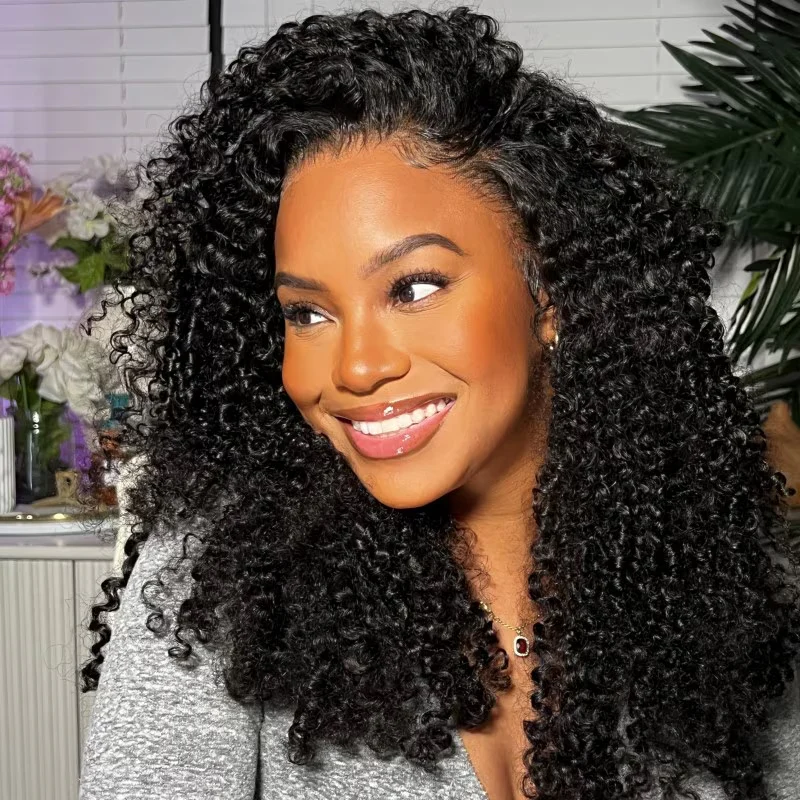 【Clearance Sale】4x4 Lace Kinky Curly Wig 100% Human Hair TianaHair