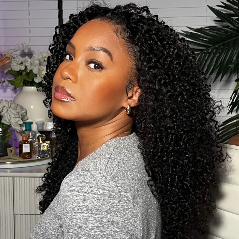【Clearance Sale】4x4 Lace Kinky Curly Wig 100% Human Hair TianaHair
