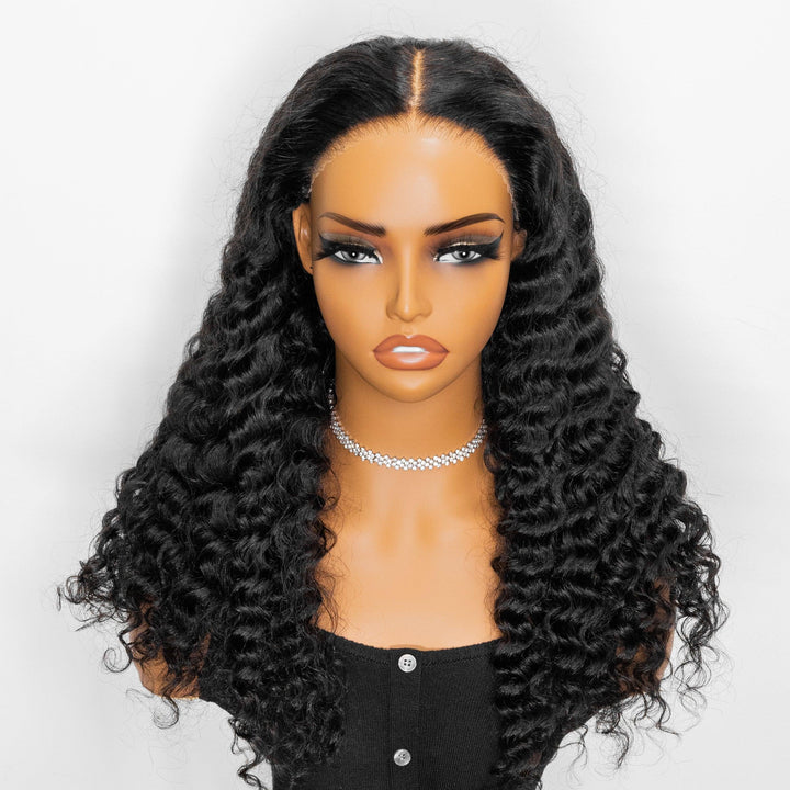 Deep Wave 6x4 Wear Go Glueless Transparent/HD Lace Wig With Pre Bleached Tiny Knots TianaHair