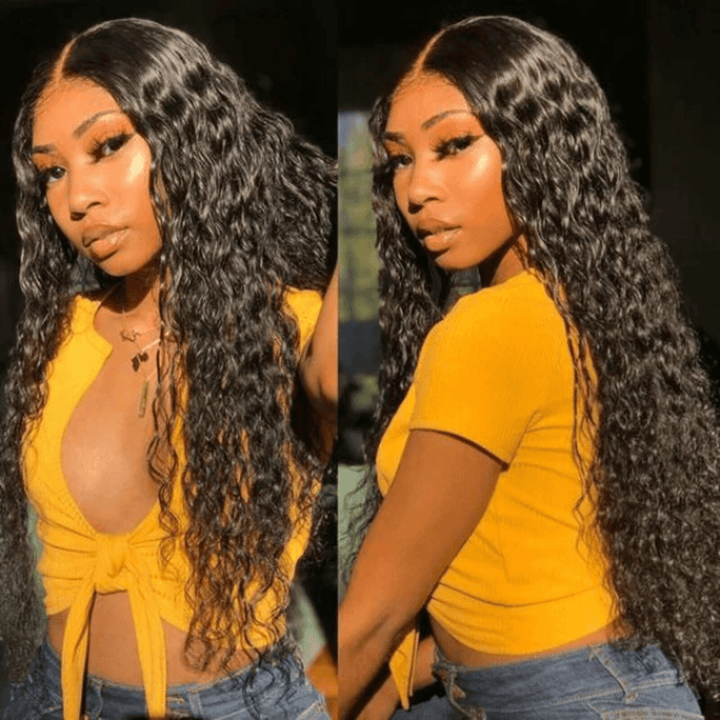 Deep Wave 6x4 Wear Go Glueless Transparent/HD Lace Wig With Pre Bleached Tiny Knots TianaHair