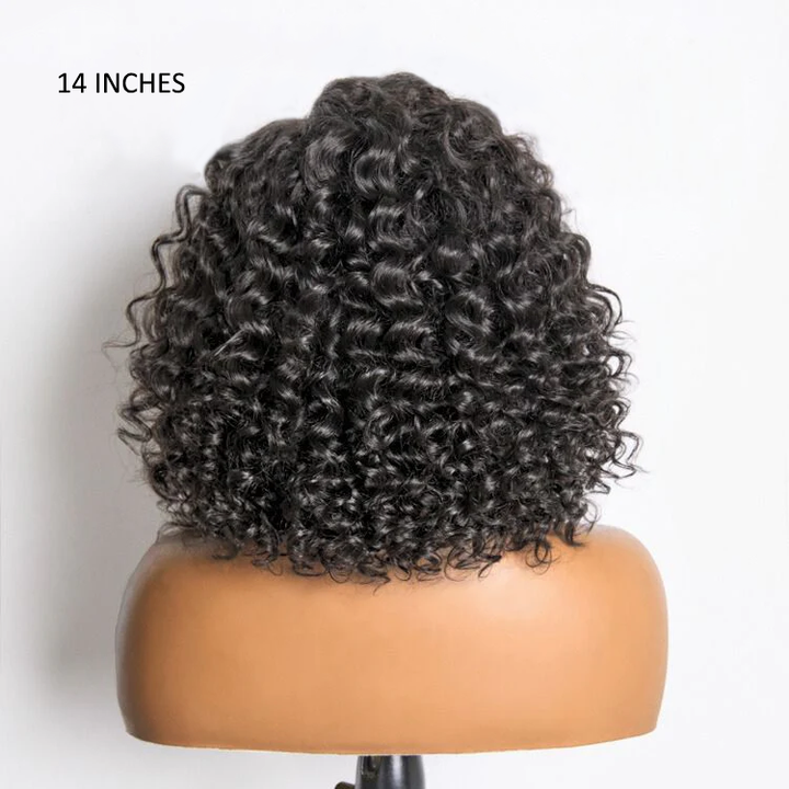 Deep Wave Glueless 6X4 Lace Human Hair Glueless Curly Wig TianaHair