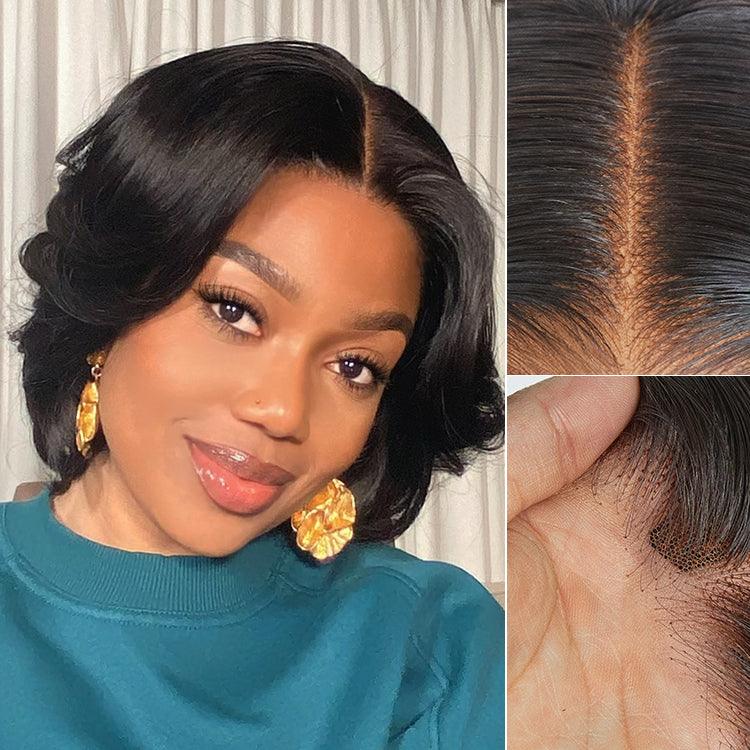 Elegant Boss Vibe 4x4 Lace Short Pixie Cut Wear And Go Glueless Wig TianaHair