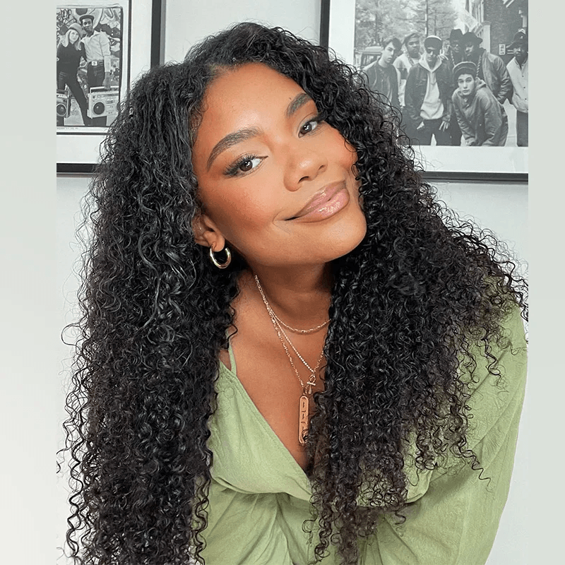 Kinky Curly 6x4 Wear Go Glueless Transparent/HD Lace Wig With Pre Bleached Tiny Knots TianaHair