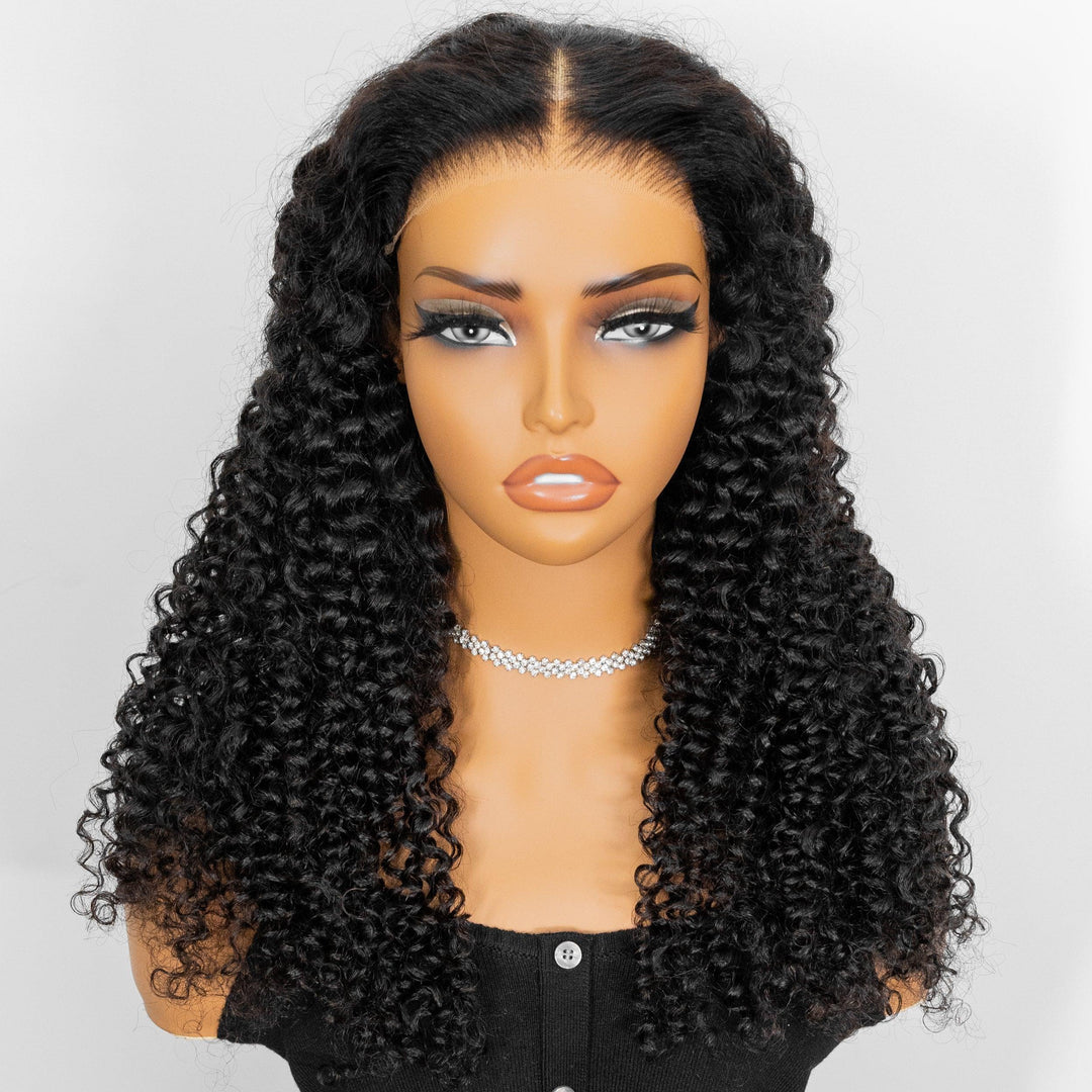 Kinky Curly 6x4 Wear Go Glueless Transparent/HD Lace Wig With Pre Bleached Tiny Knots TianaHair