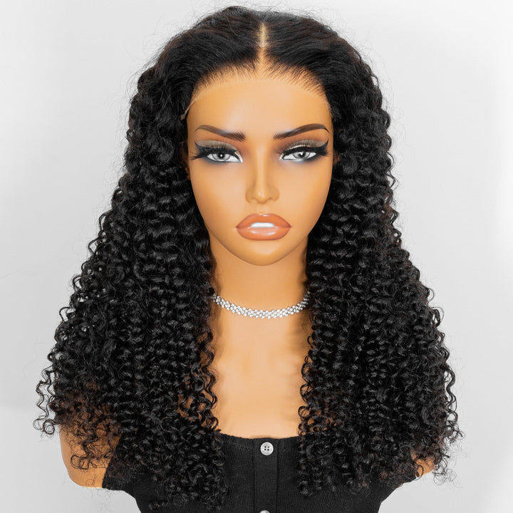 Kinky Curly 6x4 Wear Go Glueless Transparent/HD Lace Wig With Pre Bleached Tiny Knots TianaHair