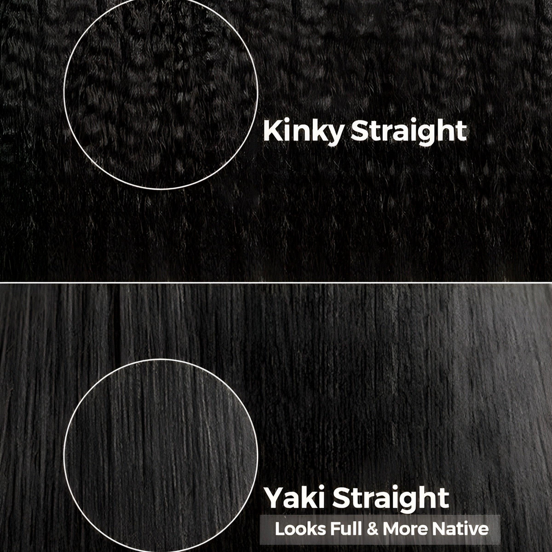 Layered Cut Yaki Straight Left C Part Glueless Minimalist 6x4 Lace Bob Wig Ready to Go TianaHair